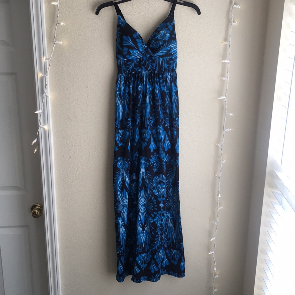 Derek Heart blue and black maxi dress